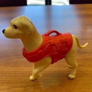Mattel Barbie Dog Figure with Red Vest